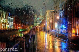 عکس های دیدنی از خیابان های خیس بارانی
