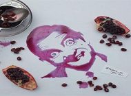 عکس هایی از نقاشی های زیبا با مواد خوراکی