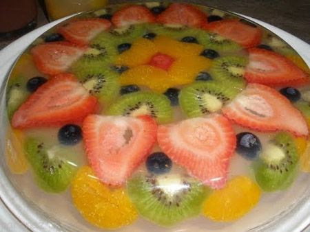 گالری تصاویری از تزیین ژله با میوه