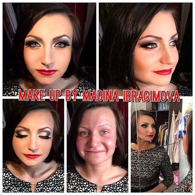 تاثیر فوق العاده آرایش روی صورت دختران +عکس