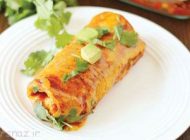 طرز تهیه اینچیلادای مرغ و پنیر برای افطار