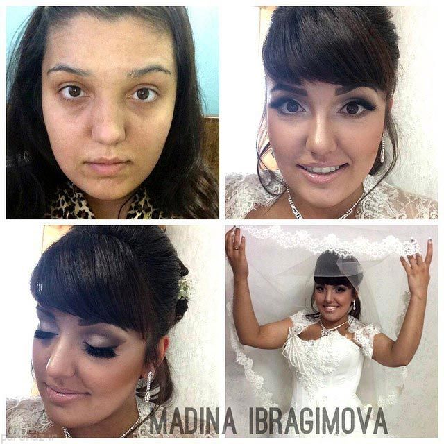 تاثیر فوق العاده آرایش روی صورت دختران +عکس