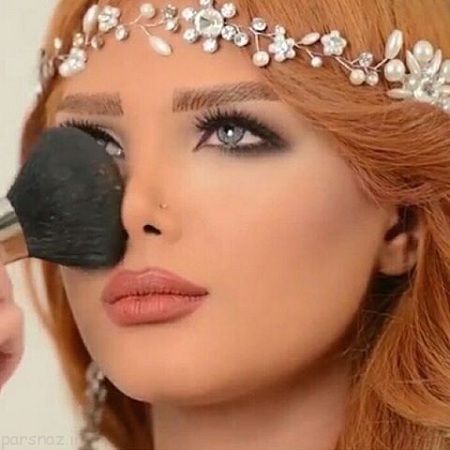 جدیدترین مدل های شینیون و آرایش صورت عروس