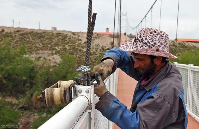 پل معلق اردبیل بلندترین پل در خاورمیانه + عکس