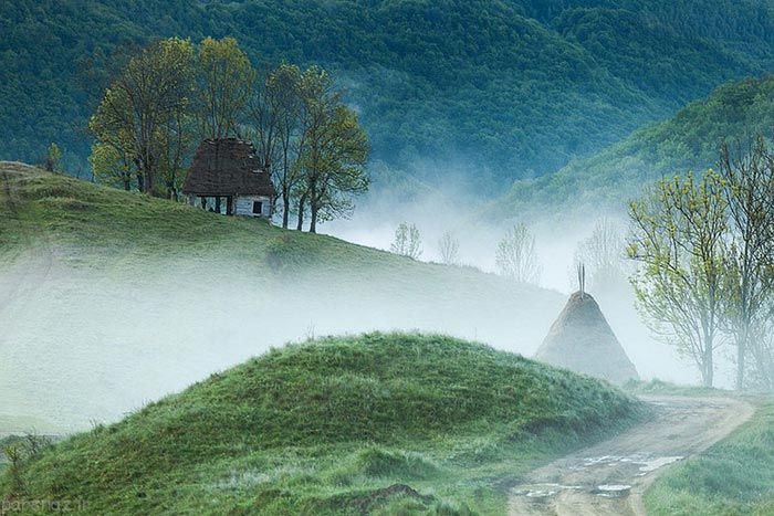 خانه های زیبا که در دل طبیعت جای گرفته اند