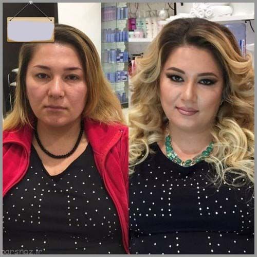 گول دختران زیبا را نخورید + عکسهای دختران قبل و بعد از آرایش
