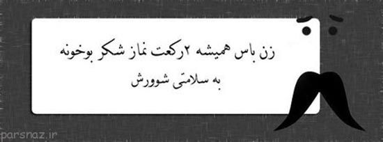 عکس های طنز زن باس اینجوری باشه!
