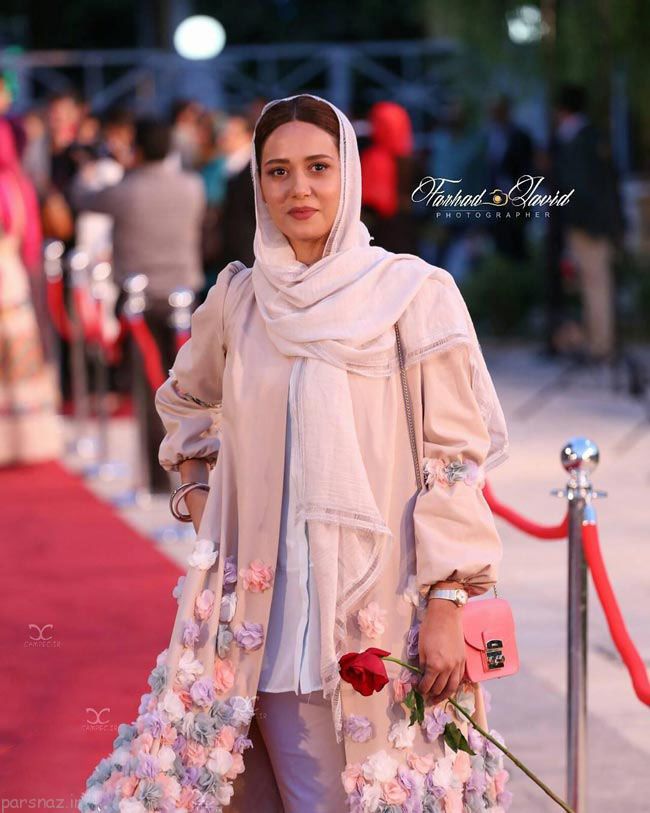 عکس های بازیگران روی فرش قرمز جشن تلویزیونی حافظ