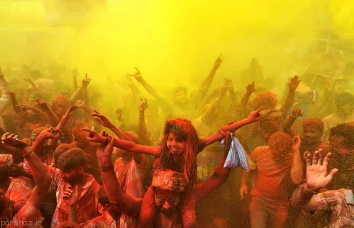 جشنواره جالب و زیبای رنگ ها در هندوستان +عکس