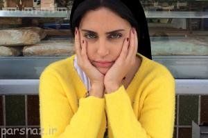 الناز شاکردوست روی ترک موتور +عکس