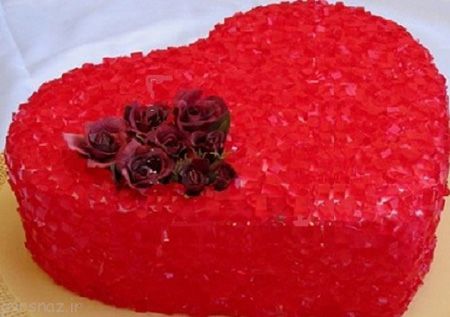 عکس های الگوی تزیین کیک با ژله و خامه
