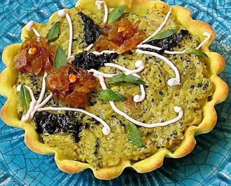 تزیین غذا حلیم بادمجان برای کدبانو