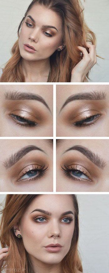 آموزش آرایش صورت برنزه تصویری