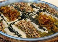تزیین غذا حلیم بادمجان برای کدبانو