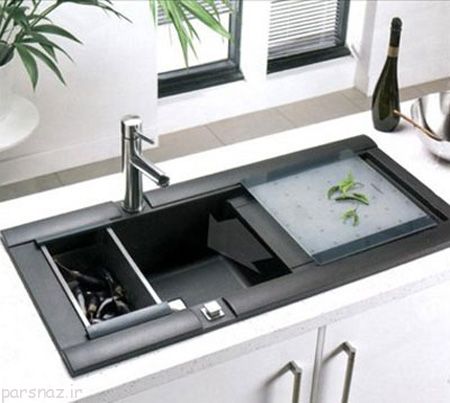 مدل های سینک ظرفشویی قهوه ای و مشکی