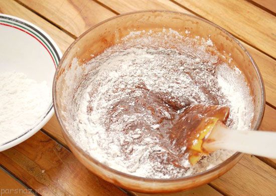 آموزش تهیه مخلوط براونی و نوتلا