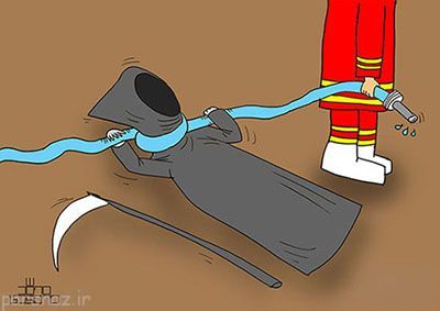 کاریکاتورهای زیبا برای بزرگداشت روز آتش نشان