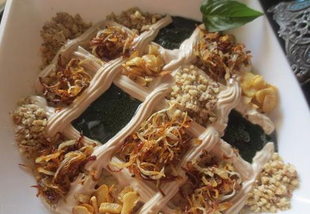 تزیین غذا حلیم بادمجان برای کدبانو