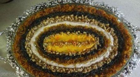 تزیین غذا حلیم بادمجان برای کدبانو