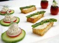 طرز تهیه لقمه سبزیجات برای مهمانی ها