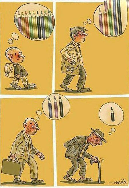 کاریکاتورهای با معنی که فکر ما را مشغول می کنند