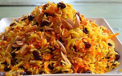 طرز تهیه هویج پلو شیرازی خوشمزه