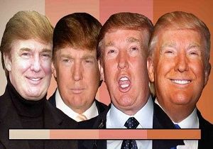 دلیل رنگ نارنجی صورت دونالد ترامپ