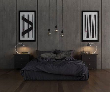زیباترین اتاق خواب ها به رنگ خاکستری