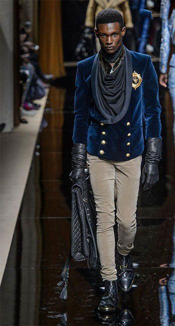 مدل لباس مردانه زمستانی Balmain 2017