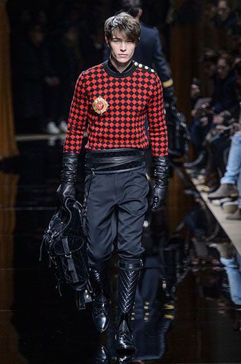 مدل لباس مردانه زمستانی Balmain 2017