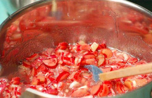 آموزش تهیه مربا ریواس خوش طعم