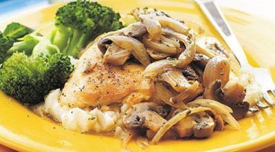طرز تهیه خوراک مرغ و قارچ خوش طعم و عالی