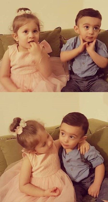 پسر ماه چهره خلیلی دختر شاهرخ استخری را بغل کرد