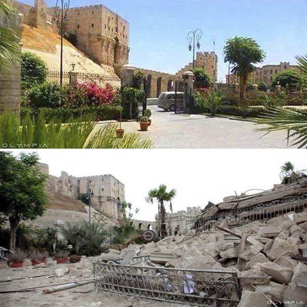 عکس های جالب شهر حلب قبل و بعد از ویرانی عکس های جالب شهر حلب قبل و بعد از ویرانی