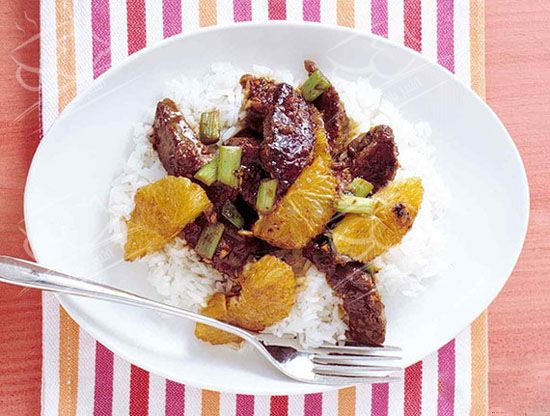 آموزش تهیه خوراک گوشت و پرتقال از خطه چین