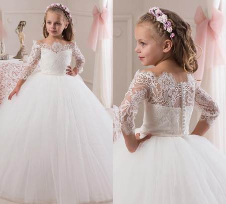 مدل لباس عروس بچه گانه 2017