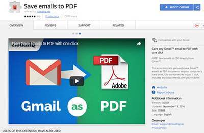 روش ذخیره سازی ایمیل با فرمت PDF