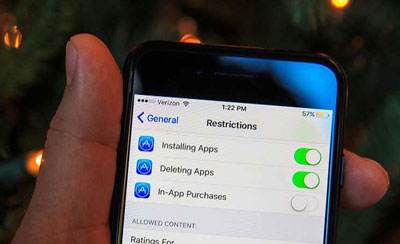 ایجاد محدودیت دسترسی برای کودکان در ios