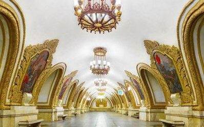 تصاویری از زیباترین متروی جهان در مسکو