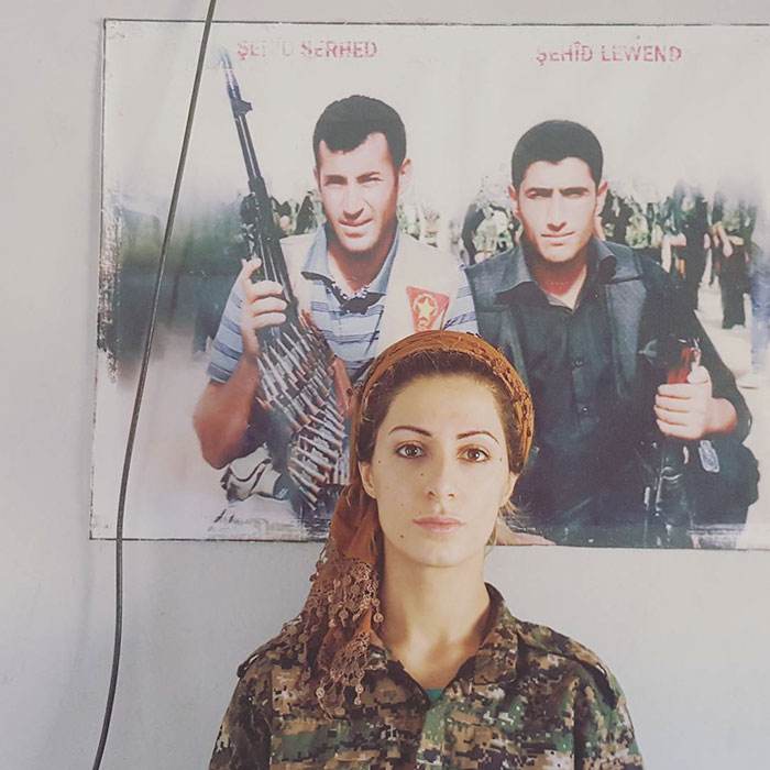 جوانا پالانی دختر ایرانی در صف اول جبهه داعش