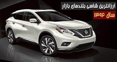 ارزان ترین خودروهای شاسی بلند بازار ایران