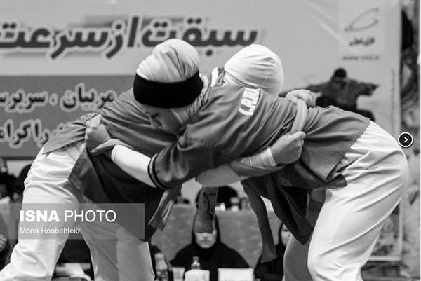تصاویر جالب از تمرینات کشتی دختران ایرانی