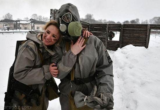 مسابقه جالب دختران زیبای ارتش روسیه