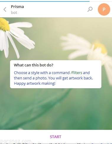 آموش ساخت ربات تلگرام برای فیلتر گذاری عکس ها