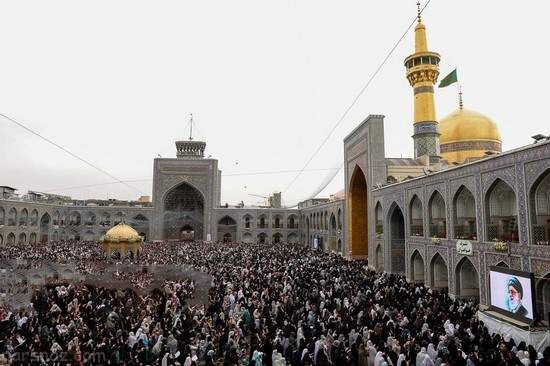 تصاویر موعد سال تحویل در حرم امام رضا (ع)