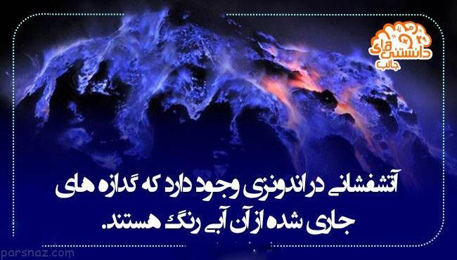 دانستنی ها و اطلاعات جالب از همه جا