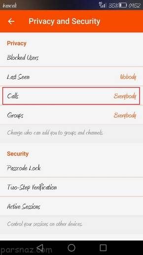 ترفند پیشگیری از تماس صوتی ناخواسته در تلگرام