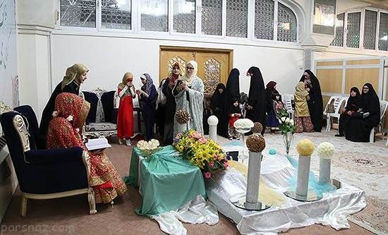 تصاویر مراسم ازدواج دختر هندی با پسر آمریکایی در قم