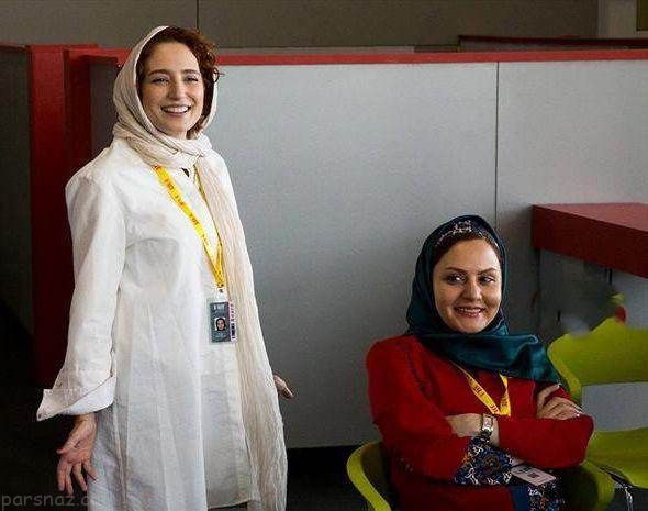 رامبد جوان در کنار نگار جواهریان در جشنواره جهانی فجر