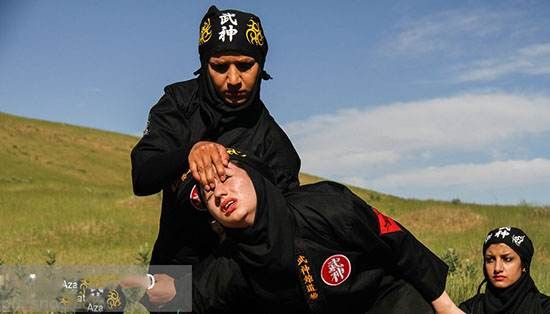 عکس های جالب از حرکات دختران ایرانی نینجا در بروجرد